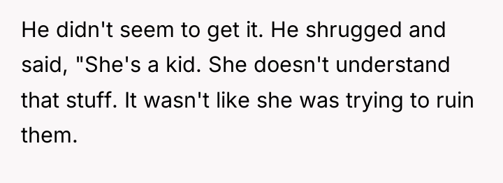 He didn't seem to get it. He shrugged and said,...