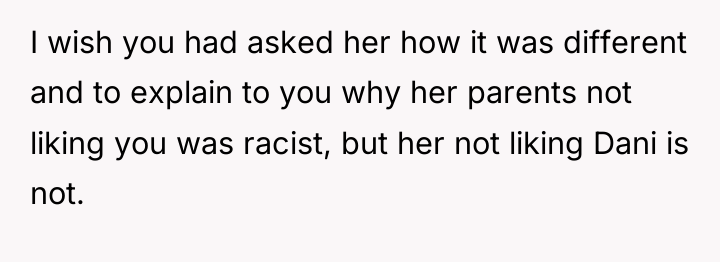 I wish you had asked her how it was different...