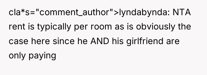 cla*s="comment_author">lyndabynda: NTA rent is typically per room as is obviously...