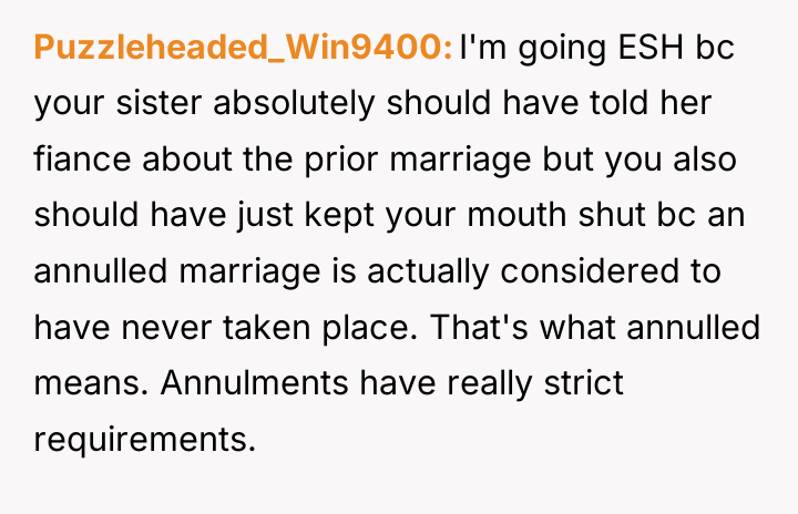 Puzzleheaded_Win9400 I'm going ESH bc your sister absolutely should have...