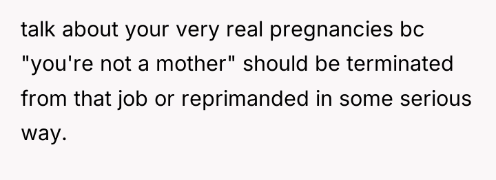 talk about your very real pregnancies bc "you're not a...