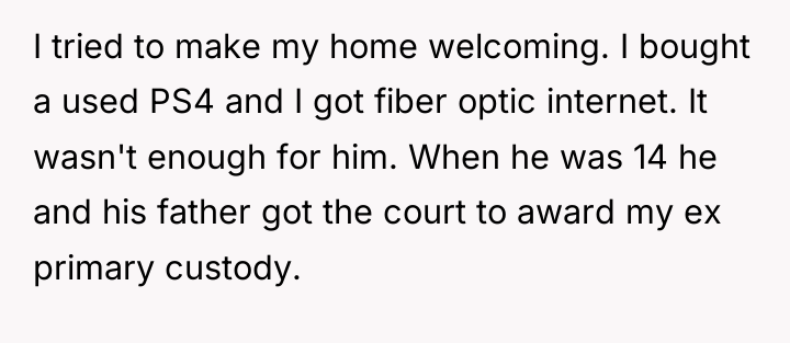 I tried to make my home welcoming. I bought a...