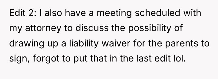 Edit 2: I also have a meeting scheduled with my...