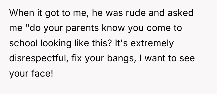When it got to me, he was rude and asked...
