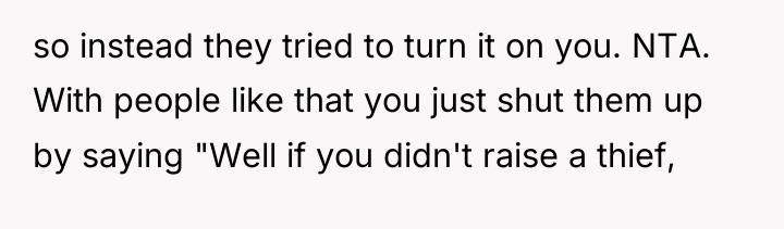 so instead they tried to turn it on you. NTA....