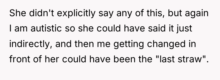 She didn't explicitly say any of this, but again I...