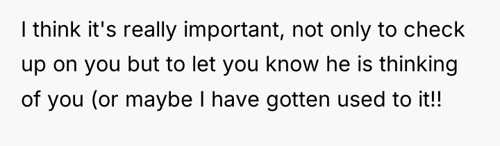 I think it's really important, not only to check up...