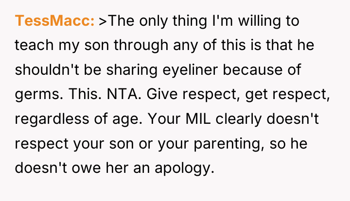 TessMacc >The only thing I'm willing to teach my son...