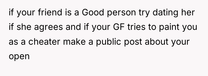 if your friend is a Good person try dating her...