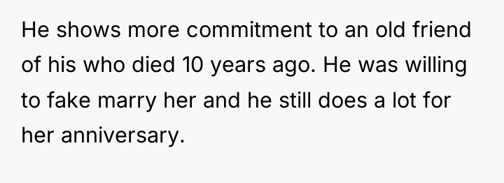 He shows more commitment to an old friend of his...