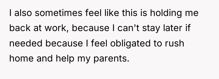 I also sometimes feel like this is holding me back...