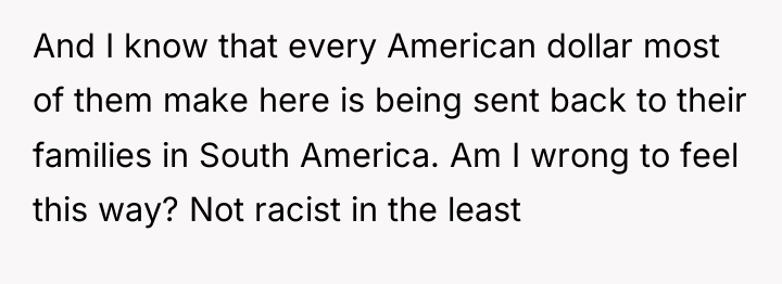 And I know that every American dollar most of them...