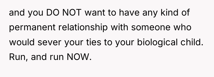 and you DO NOT want to have any kind of...