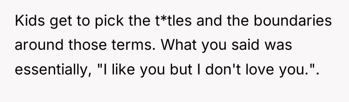 Kids get to pick the t*tles and the boundaries around...