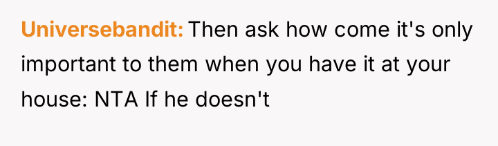 Universebandit Then ask how come it's only important to them...