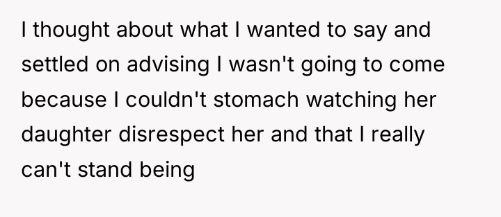 I thought about what I wanted to say and settled...