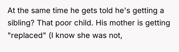 At the same time he gets told he's getting a...