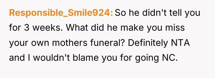 Responsible_Smile924 So he didn't tell you for 3 weeks. What...