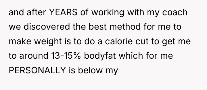 and after YEARS of working with my coach we discovered...