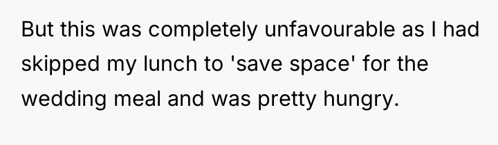 But this was completely unfavourable as I had skipped my...