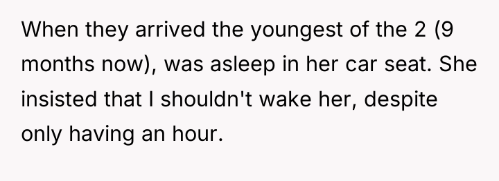 When they arrived the youngest of the 2 (9 months...
