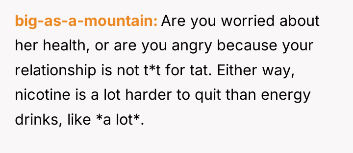 big-as-a-mountain Are you worried about her health, or are you...