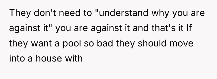 They don't need to "understand why you are against it"...