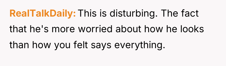 RealTalkDaily This is disturbing. The fact that he's more worried...