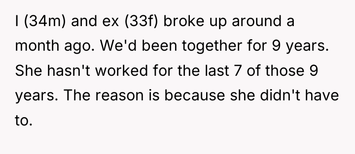 I (34m) and ex (33f) broke up around a month...