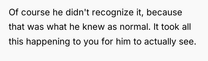 Of course he didn't recognize it, because that was what...