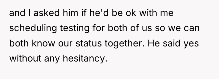 and I asked him if he'd be ok with me...