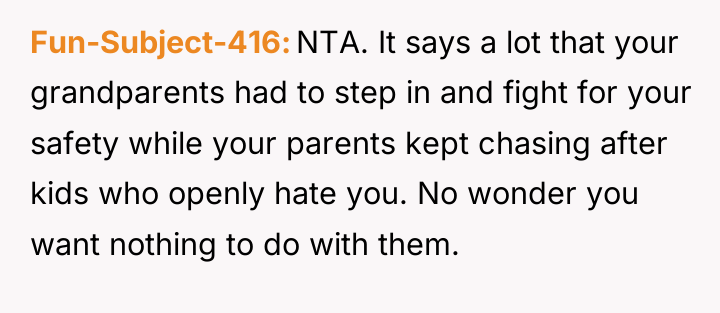 Fun-Subject-416 NTA. It says a lot that your grandparents had...