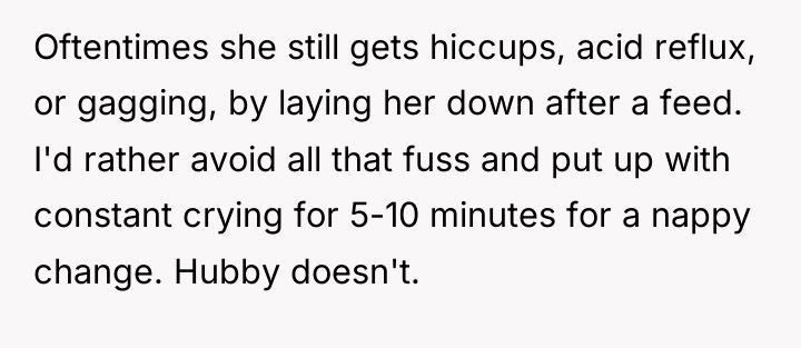 Oftentimes she still gets hiccups, acid reflux, or gagging, by...