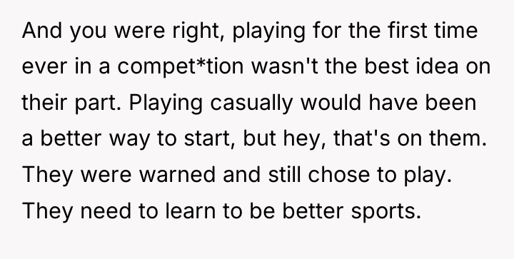 And you were right, playing for the first time ever...