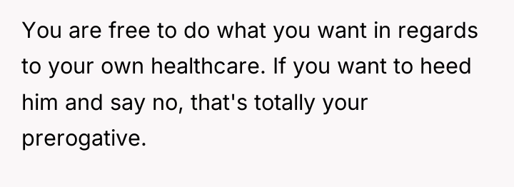 You are free to do what you want in regards...