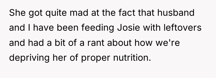 She got quite mad at the fact that husband and...