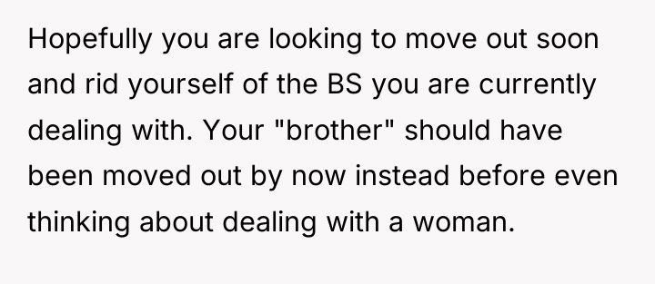 Hopefully you are looking to move out soon and rid...