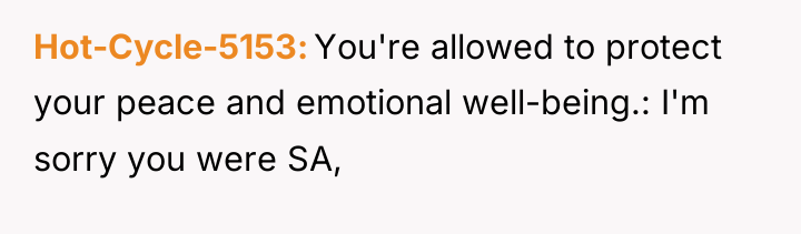 Hot-Cycle-5153 You're allowed to protect your peace and emotional well-being.:...