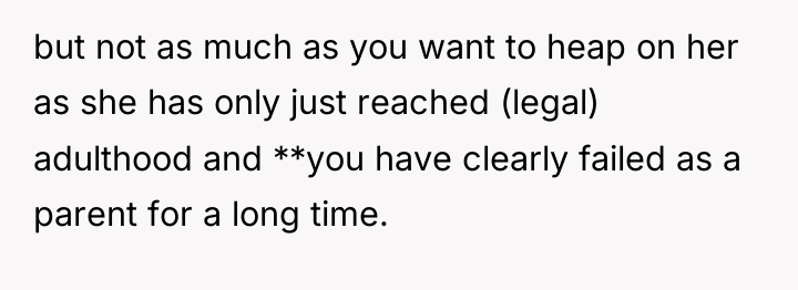 but not as much as you want to heap on...