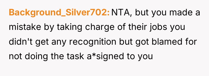 Background_Silver702 NTA, but you made a mistake by taking charge...