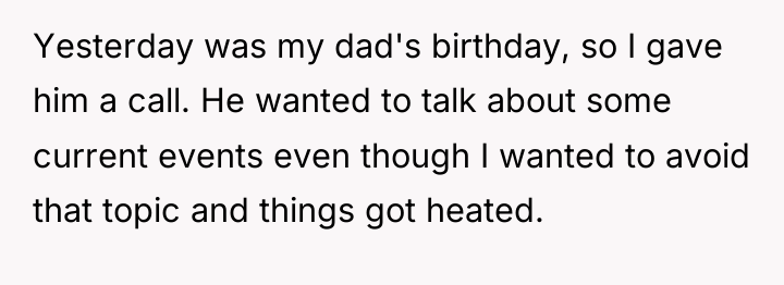 Yesterday was my dad's birthday, so I gave him a...
