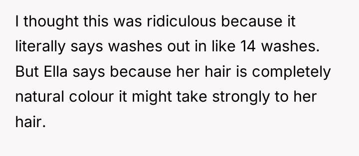 I thought this was ridiculous because it literally says washes...