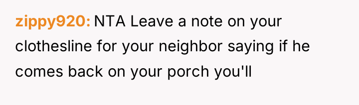 zippy920 NTA Leave a note on your clothesline for your...