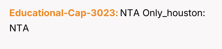 Educational-Cap-3023 NTA Only_houston: NTA