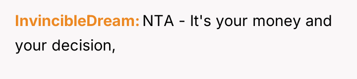 InvincibleDream NTA - It's your money and your decision,