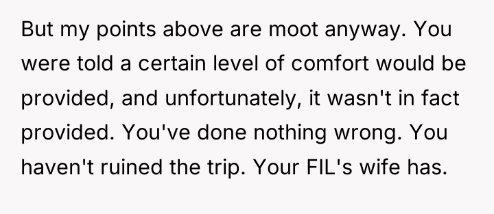 But my points above are moot anyway. You were told...