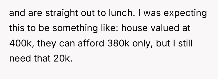 and are straight out to lunch. I was expecting this...