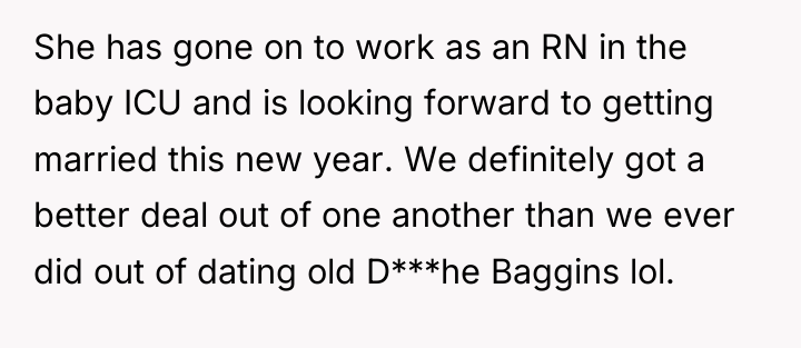 She has gone on to work as an RN in...