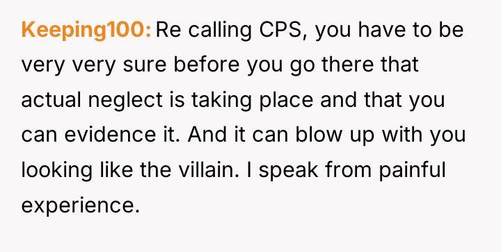 Keeping100 Re calling CPS, you have to be very very...