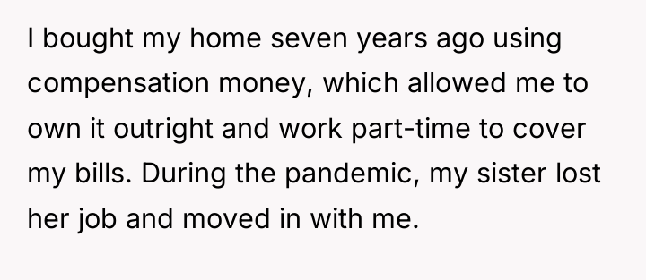 I bought my home seven years ago using compensation money,...
